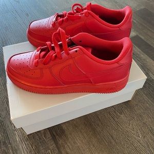 Red Nike Air Force 1